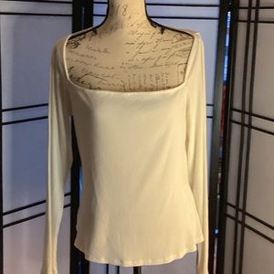 XL CREAM RIPPLE H&M LONG SLEEVE SHIRT
